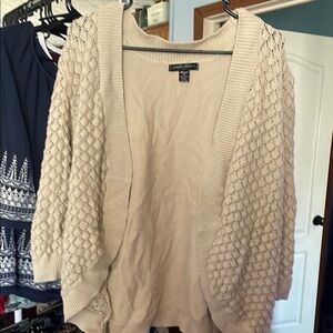 Women's Cream Sweater Cardigan